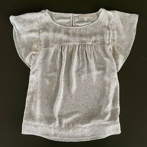 Loft Dotted Babydoll Blouse